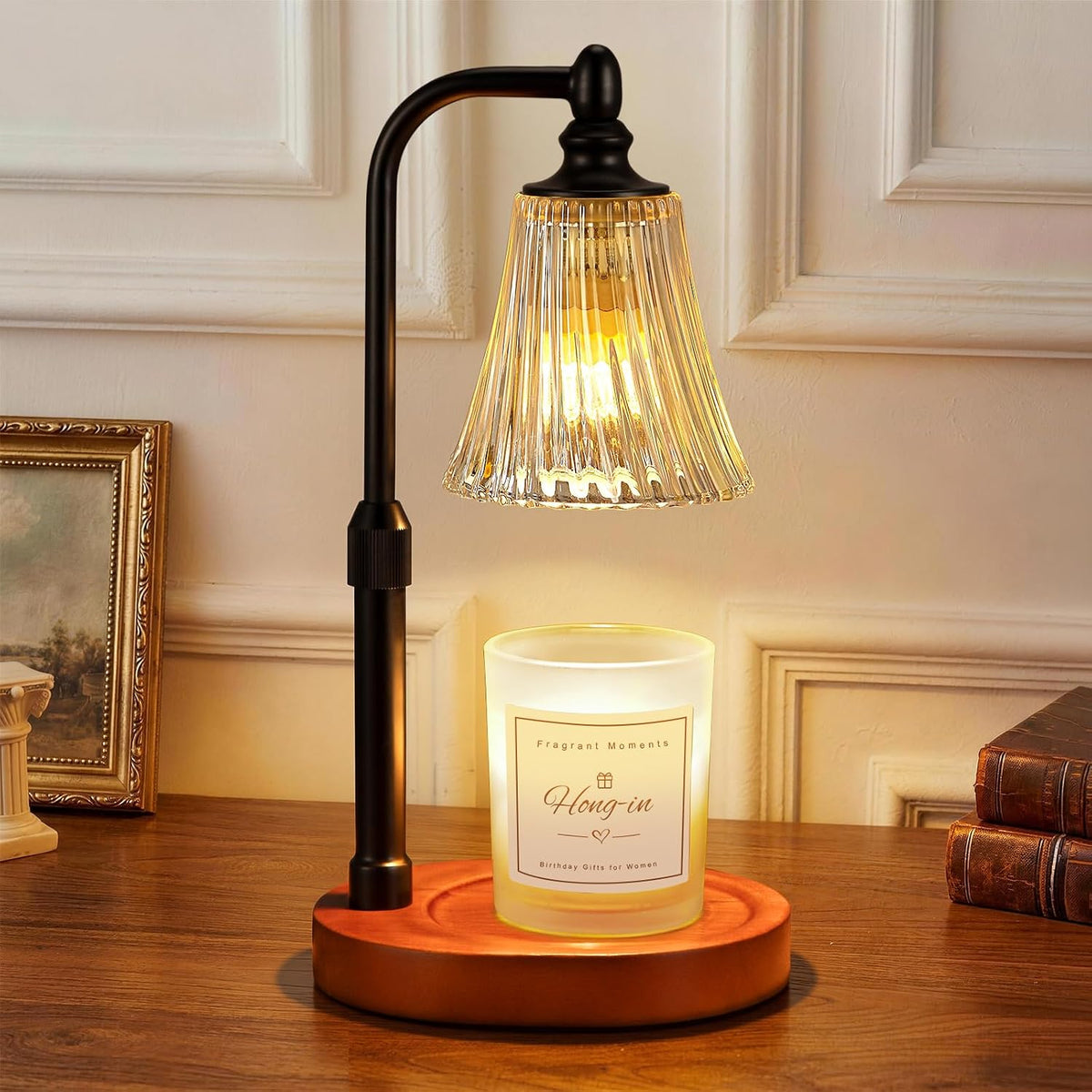 Hong-in Candle Warmer Lamp with Timer,Birthday Gifts for Women Mom Sister