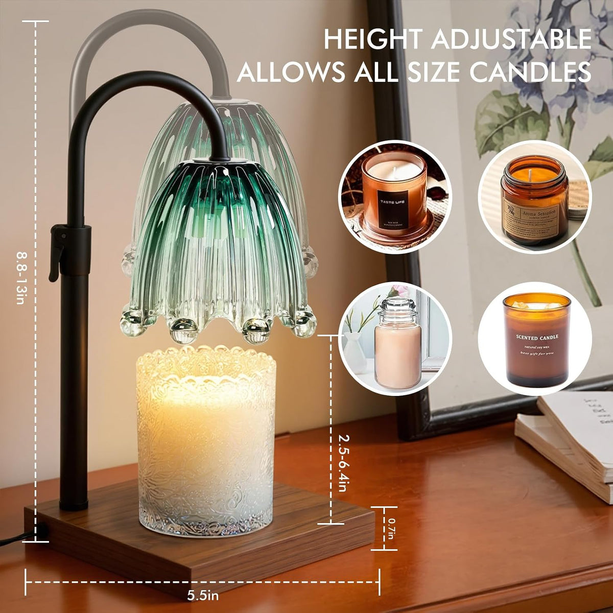 Candle Warmer Lamp with Timer,Birthday Gifts for Women