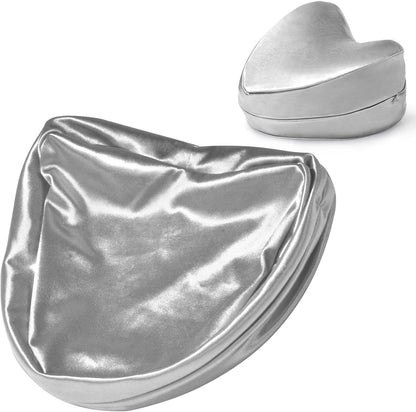 Zelimun Knee Pillow Cover 9.8" x9.8" x5.9", Leg Pillowcase Replacement, Pillow Cover for Heart Shaped Knee Pillow (Champange)