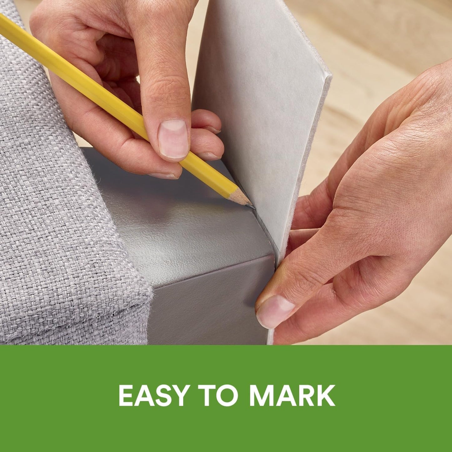Scotch Felt Pads, 2 Pads, Rectangular, Beige, 4 in x 6 in | Protecting Hardwood Floors, Easy-to-apply, Self-Stick design, Reliable protection from nicks, dents and scratches (SP800-NA)