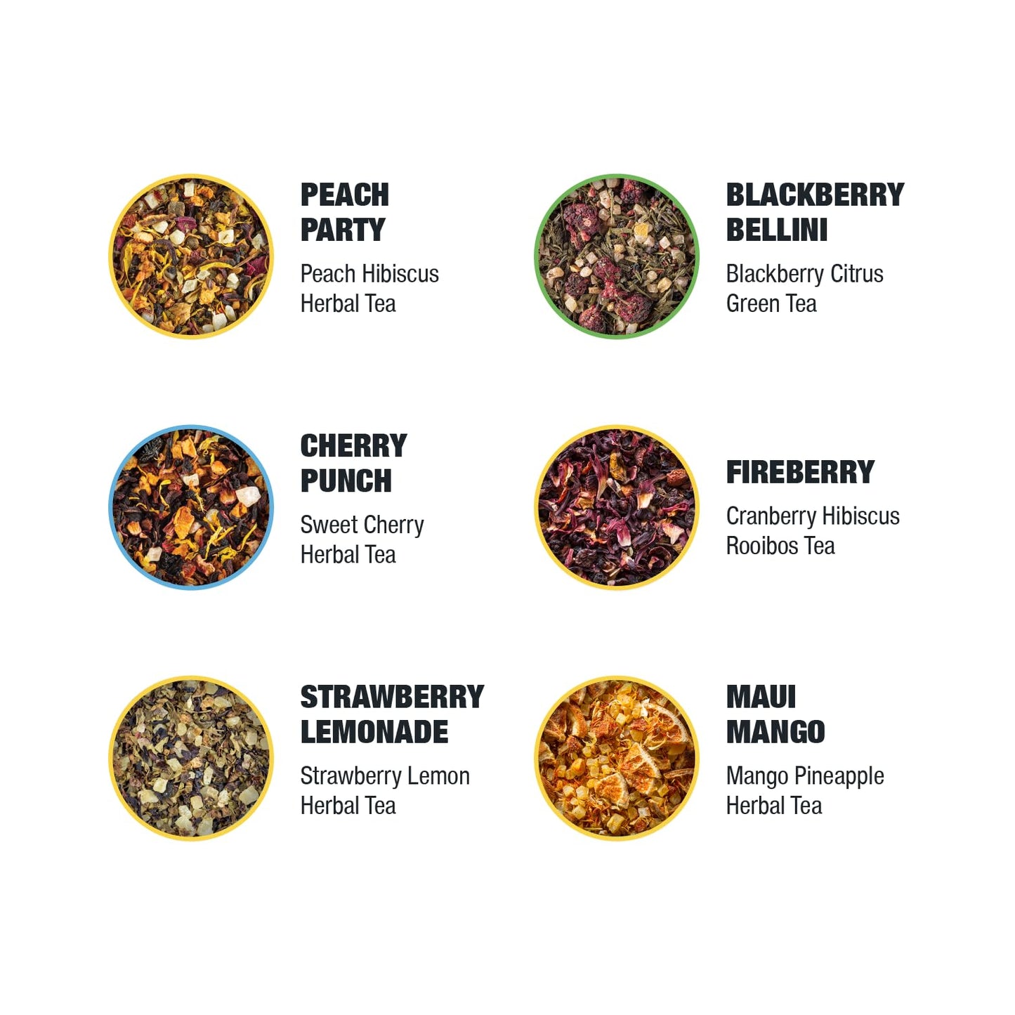 Tiesta Tea - Top 8 Favorites Sampler Set, Loose Leaf, Up to 80 Cups | High to No Caffeine, Hot & Iced, Tea Variety Pack with Green, Herbal, & Black, 8 Sample Pouches