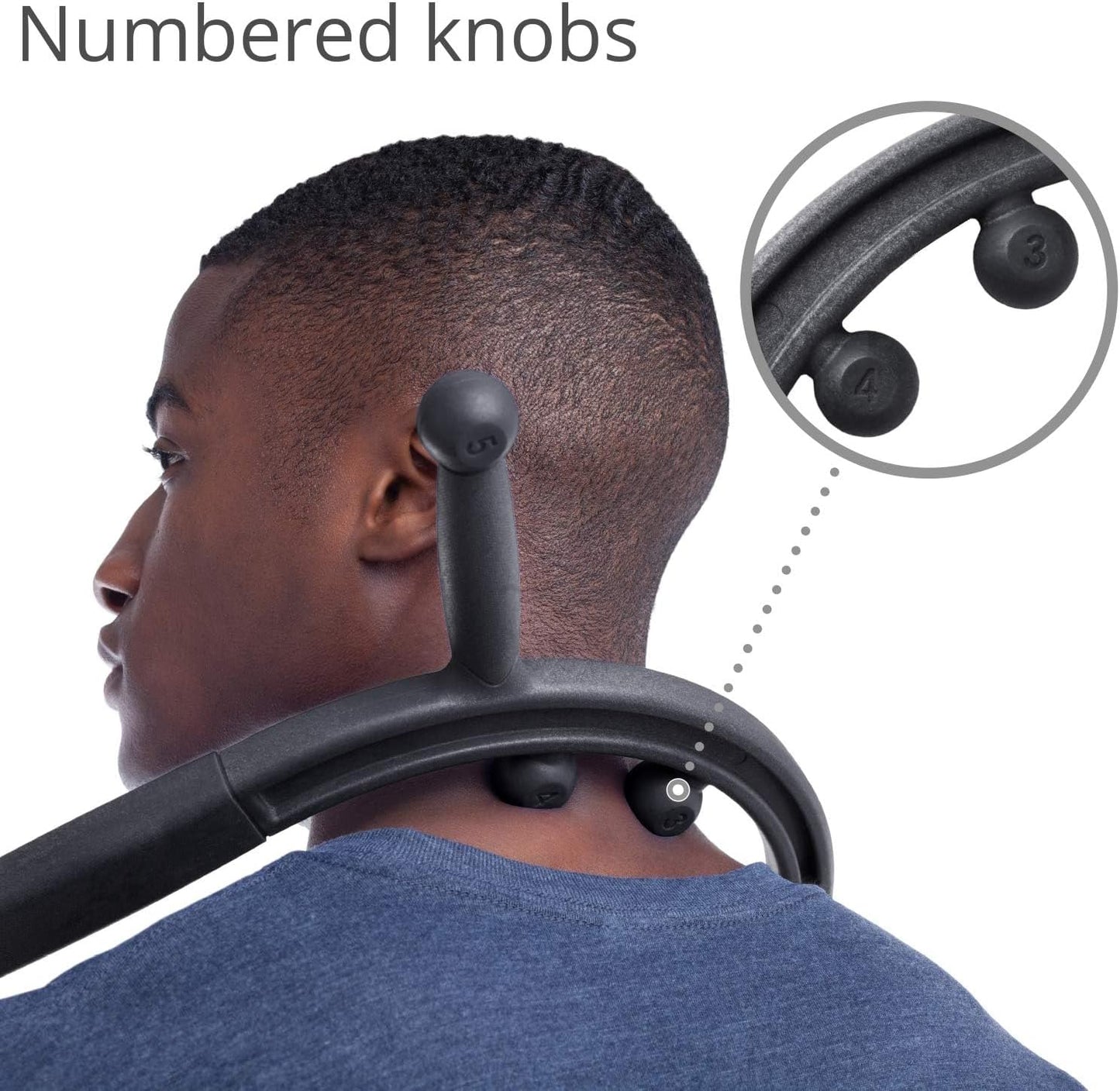 Body Back Buddy Classic Back Massager & Neck Massager for Pain Relief, Blue | USA Made Dual Massage Hooks For Back, Shoulder, And Neck, Muscle Knot Remover For Trigger Point Therapy And Full Body Relief