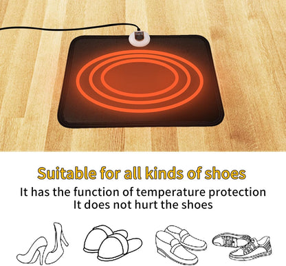 Livtribe Heated Floor Mat for Foot, Carbon Crystal Heated Foot Warmer