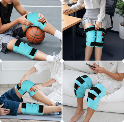 Comfytemp Large Knee Ice Pack Wrap Reusable Gel, FSA Eligible HSA, Full Coverage Knee Cold Compression Brace for Injuries, Pain Relief, Replacement Recovery, Arthritis, Surgery, Women Men Gift