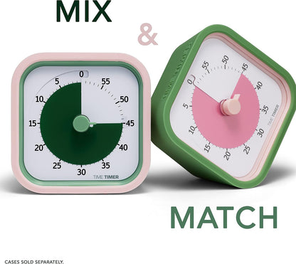 TIME TIMER Home MOD – 60-Minute Visual Timer Home Edition, Silent Operation Study Tool for Kids Desk, Homeschool Supplies, Office & Meetings (Fern Green)