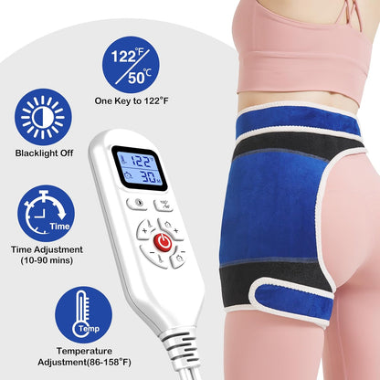 Foot Warmer, Electric Heating Pad for Foot&Ankle Pain Relie Fast Heating | Auto Shut Off Double Sided Heated Feet Warmer with Adjustable Temp for All Day Use to Relieve Achilles Tendonitis(1-Pack)
