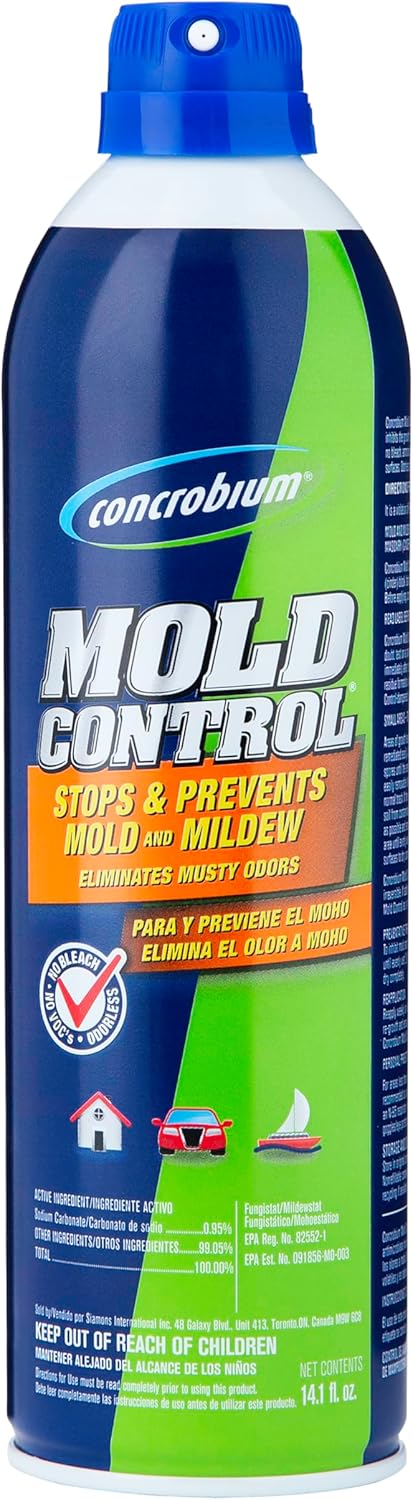 Concrobium Mold Control, 32 oz Spray – Eliminates & Prevents Mold – EPA-Registered, Bleach-Free, Odorless, VOC-Free