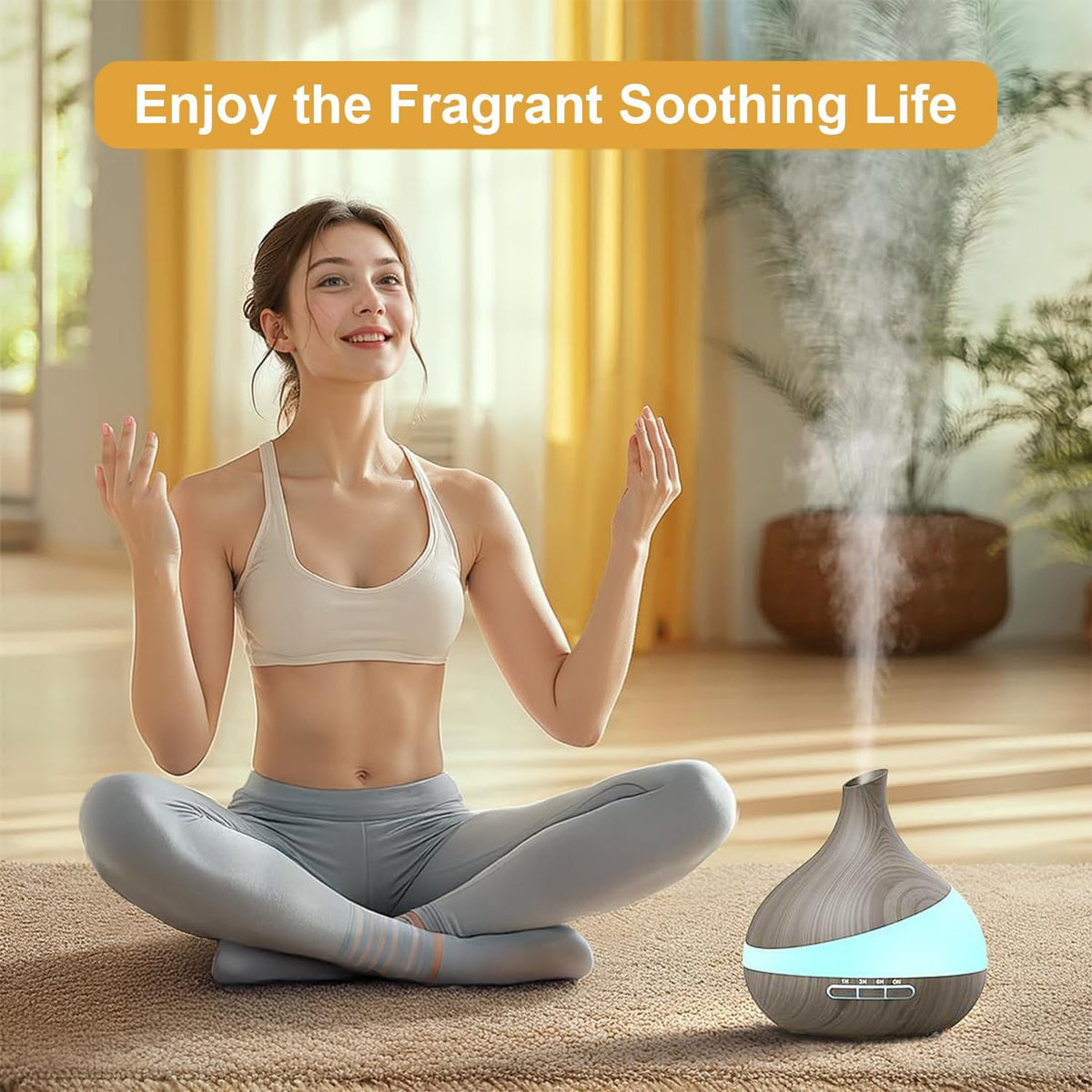 Essential Oil Diffuser for Women: 500ml with 14 Color LED