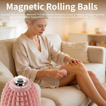 Vibrating Massage Ball for Plantar Fasciitis, Silicone Trigger Point, Myofascial Massage Ball, Deep Tissue Roller for Back, Shoulder, Foot, Muscle Recovery, Hip & Psoas Release Tool (Blue)