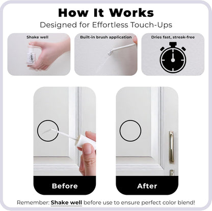 spot. Touch-Up Paint | Matte Finish for Cabinets, Walls, Doors & Furniture | Multi-Tone Beige Repair Kit | Quick-Dry, Self-Priming, Low-Odor, Eco-Friendly | No-Sanding or Primer Needed | 3 Pack