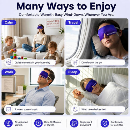Eye Serenity Steam Eye Mask, Heated Eye Mask Fast Relief for Stye Unscented