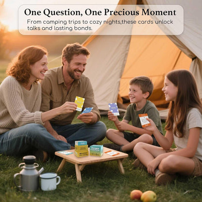 160 Conversation Cards, Family Edition, Meaningful Talk for Family Dinners