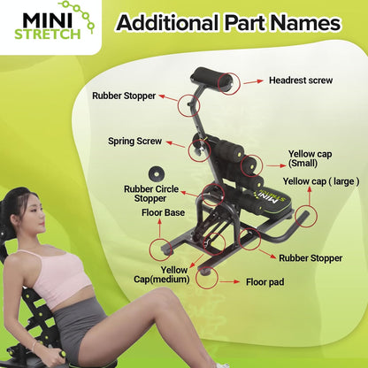 Mini Inversion Table by Mini Stretch, Relieve Back Pain, Re-Align The Spine, Stretch The Back and Neck. 330 lbs. Weight Capacity, Compact Foldable Back Stretcher