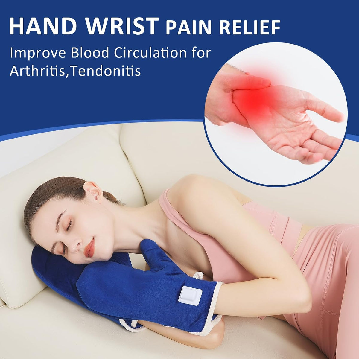 Foot and Ankle Heating Pad for Plantar Fasciitis, Electric Feet Warmers