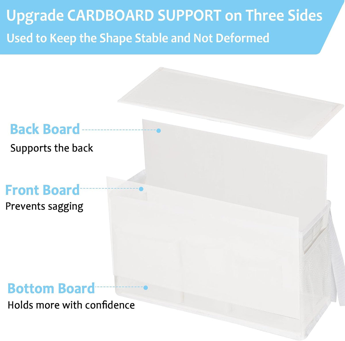 Lilithye Bedside Caddy, Bedside Storage Bag Hanging Organizer for Bunk Bed