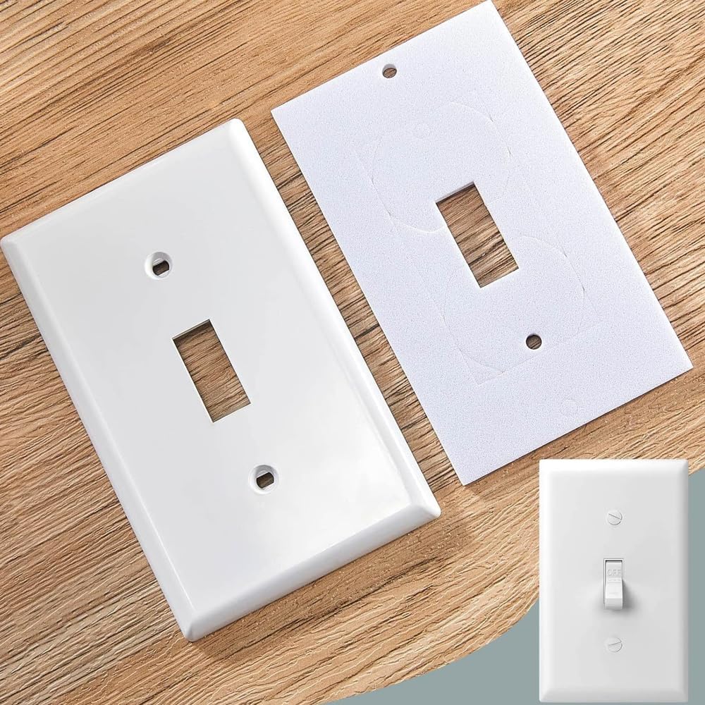 30 Packs Outlet Insulation Pads, Draft Sealers EVA Foam Gasket Socket Covers for Wall Switch & Electrical Outlets, 2.5" x 4.2"