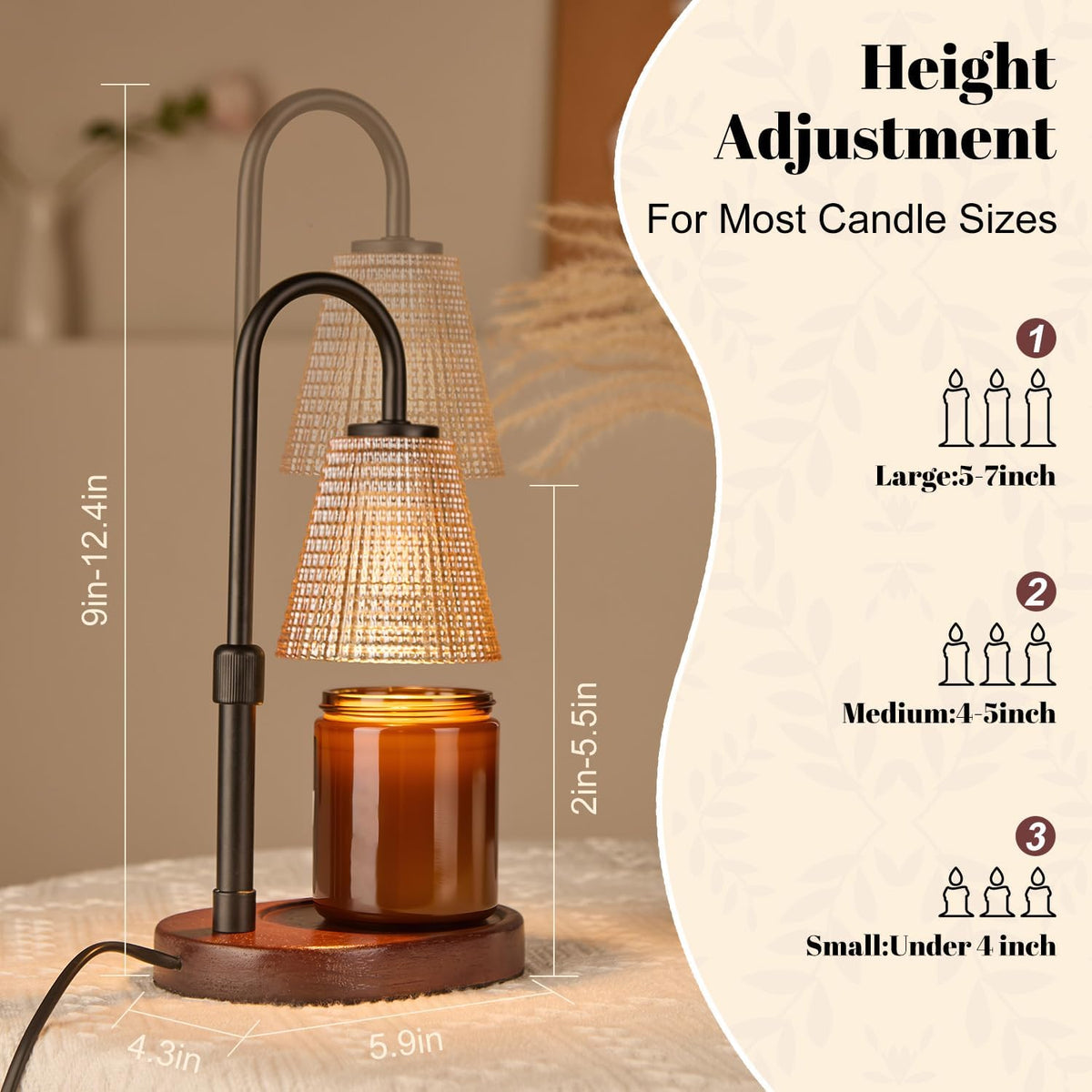 Candle Warmer Lamp with Timer,Birthday Gifes for Women and House Warming