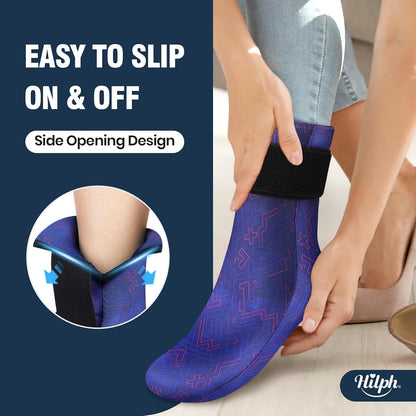 Hilph Ice Pack Sock for Full Foot Pain Relief, Hot Cold Therapy Sock