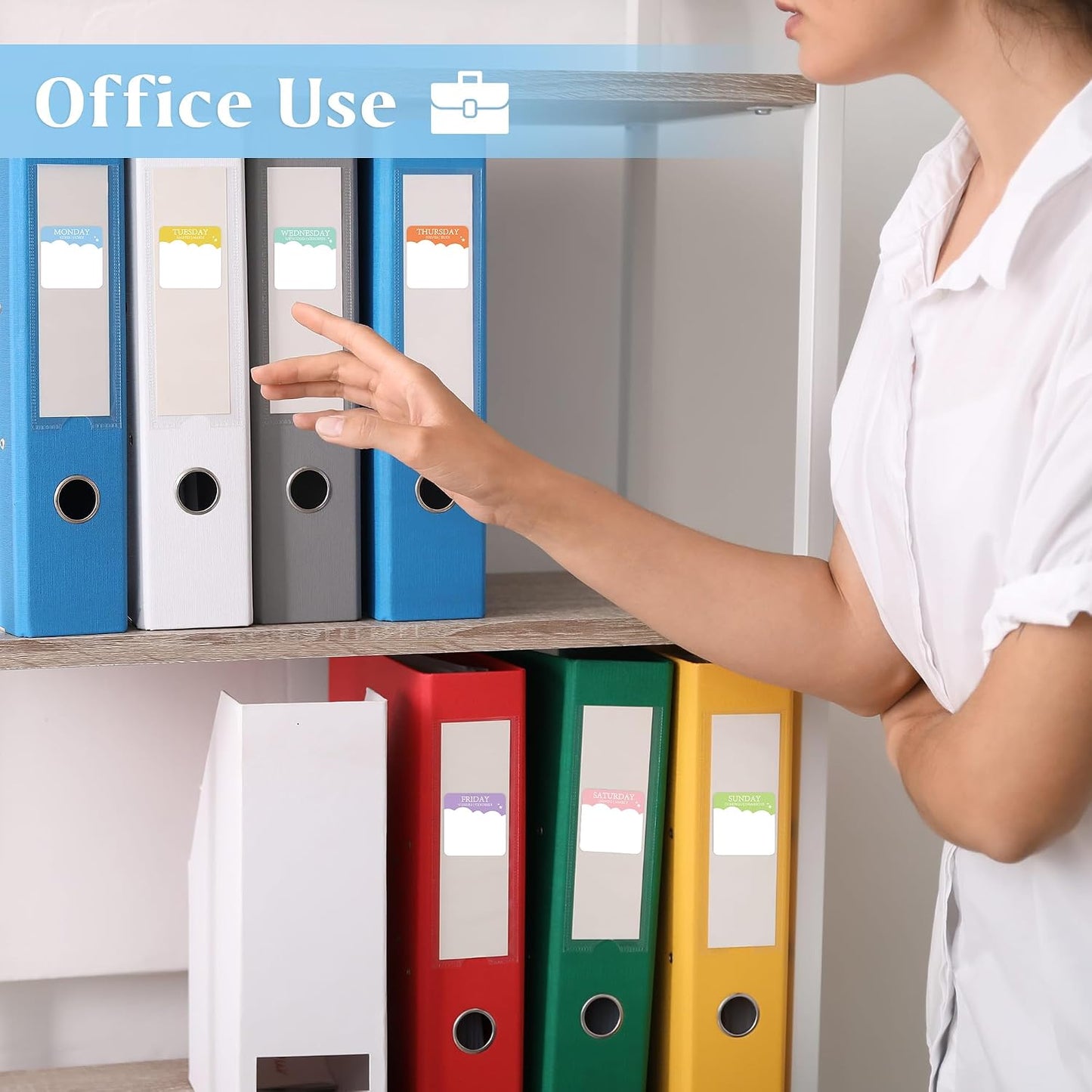 Sayglossy 7000 Pcs Day of the Week Food Labels, Removable Date Stickers for Food, Monday to Sunday Dots, Self Adhesive Stickers for Restaurant Kitchen Container & Organization(Macaron Color,Round)
