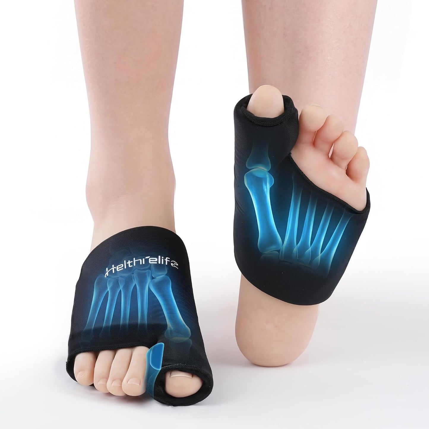 3D Forefoot Ice Pack with Dual-Layer Cooling Gel and Bunion Corrector | Flexible Fit, Enhances Forefoot Cooling, Hot & Cold Therapy, Ball of Foot, Gout Pain Relief, Bunion Hallux Valgus Corrector