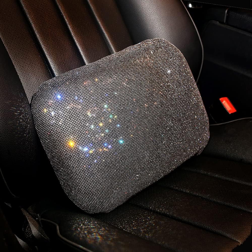 Lower Back Automotive Lumbar Support Pillow for Car Recliner Cushion Black