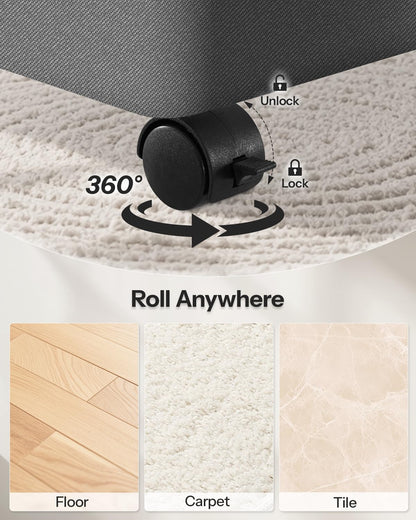 Double Laundry Basket with Wheels and Lid, 150L Clothes Hampers for Laundry | Large Laundry Hamper with 2 Sections & Removable Liner Bags, Rolling Dirty Clothes Basket for Bedroom Bathroom Dorm College