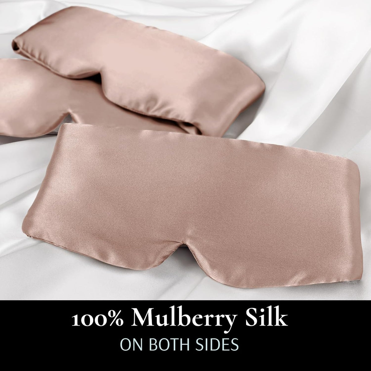 Zenssia 100% Mulberry Silk Sleep Mask Eye Mask for Men and Women, Light Plum
