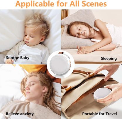 Portable Sound Machine Baby White Noise Machine Travel Noise Machine with 30 Soothing Sounds for Newborn Kids Adults Battery Sleep Brown Noise Masker 4 Timers Memory Function for Travel Home Office