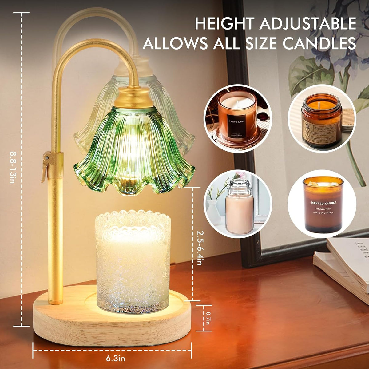 Candle Warmer Lamp with Timer,Birthday Gifts for Women