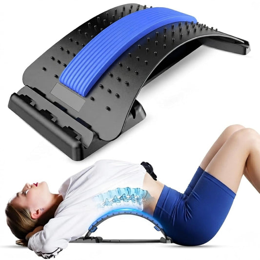 YOLLO Lower Back Stretcher 2 Pack, 4-Level Lumbar Support Board, Back Cracker