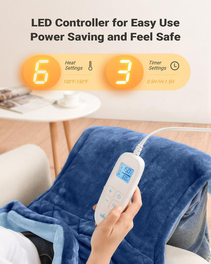 iDOO Heating Pad for Back Pain Relief, Birthday Gifts for Men Women Her Mum, FSA Eligible Items Only List, Weighted Heating Pad for Neck & Shoulders, ETL Electric Heat Pad, 24"x33"