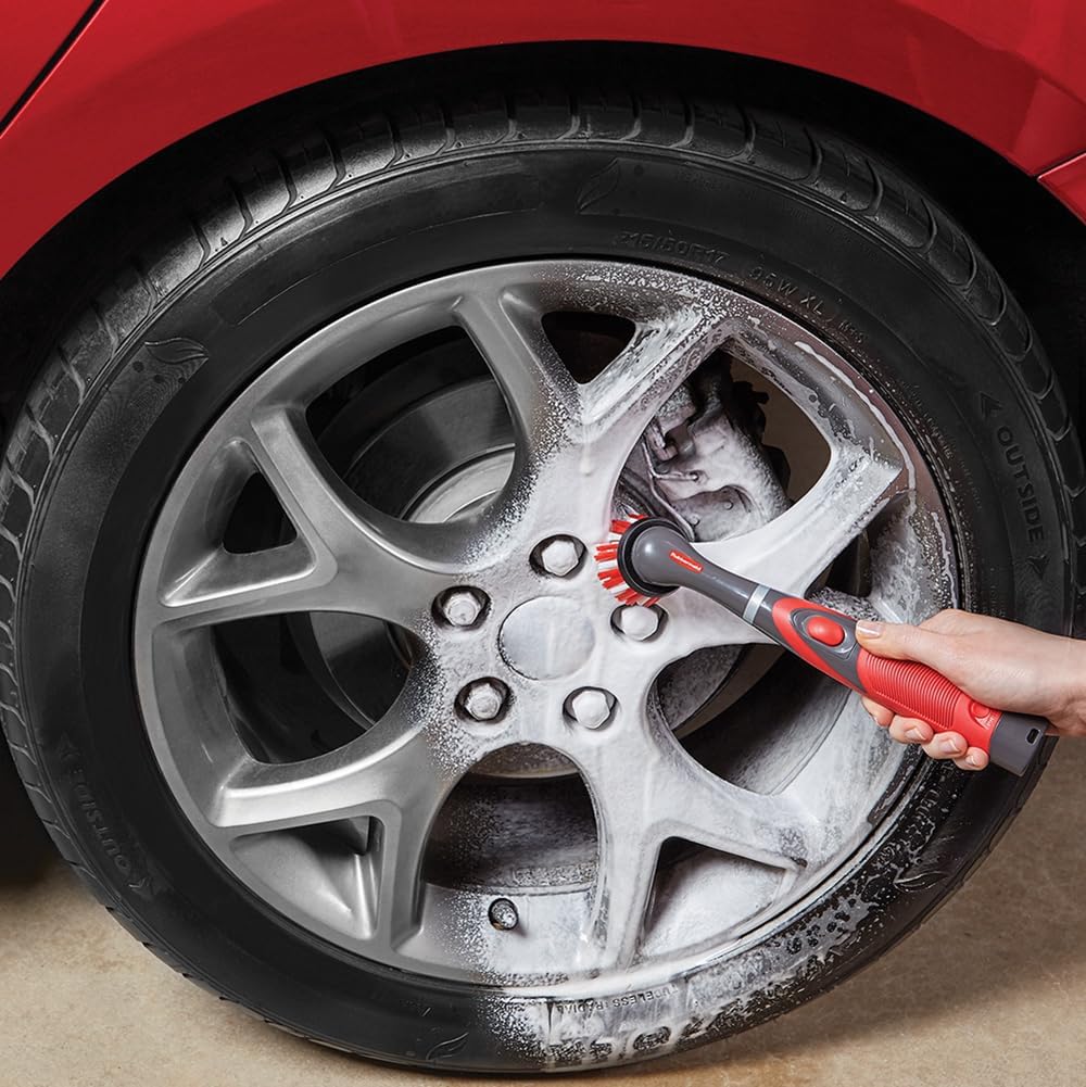 Rubbermaid Reveal Power Scrubber with Multi-Purpose & Grout Head, Cordless Electric Battery Powered Scrub Brush, Water Resistant, for Home/Kitchen/Bathroom/Grout/Tile/Shower/Tub