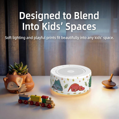 Kipcush White Noise Machine for Baby & Adults, 30 Soothing Sounds, Sleep Sound Machine with 8 Color Night Light, Memory Function, White Noise for Sleeping, Nursery, Office, Travel & Relaxation
