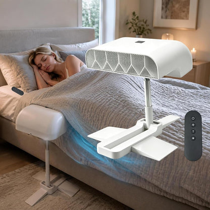 Midnight Bed Cooling System, Bed Fan Under Sheets, Cooling Bed Fan For Hot Sleepers, Ideal Summer Gift, Bed Side Fans For Sleeping, 5-level adjustment, for 22cm/8.66 in to 53cm/20.86 in Mattress
