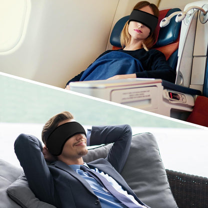 Sleep Mask & Earmuffs for Sleep - 2 in 1 Ear & Eye Mask with Ear Plugs