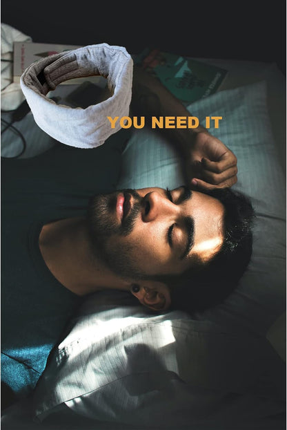 FAN WU Cotton Sleep Mask with Travel Pouch, Zero-Pressure Blackout Mask