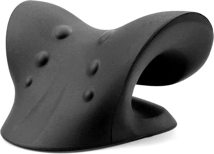RESTCLOUD Neck and Shoulder Relaxer, Cervical Traction Device for TMJ Pain Relief and Cervical Spine Alignment, Chiropractic Pillow, Neck Stretcher (Dark Blue)