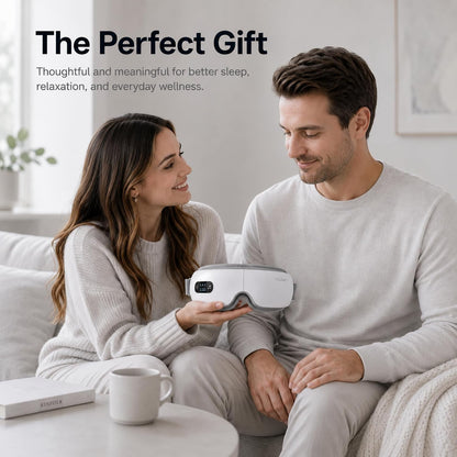 Eye Massager with Heat, Heated Eye Mask for Migraine Relief
