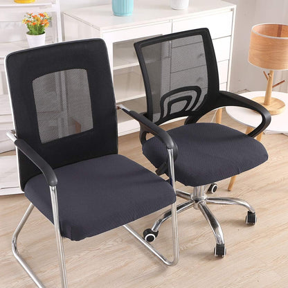 Smiry Office Computer Chair Armrest Covers, 2PCs Anti-dust Arm Rest Pad | Removable Washable Desk Chair Arm Pad Covers, Grey