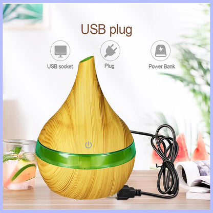 300ml Cool Mist 7 Colorful Lights Humidifier, 10-20 Hour Runtime for Plants