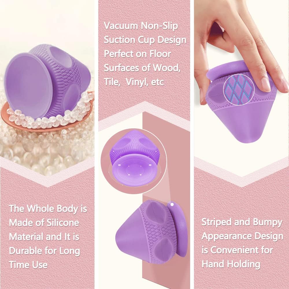 Zelen Trigger Point Massage Ball Shoulder Knot Remover Back Muscle Wall Mounted Massage Ball Deep Tissue Pressure Balls Trigger Point Iliacus Muscle Psoas Release Tool Suction Cup Back Massager