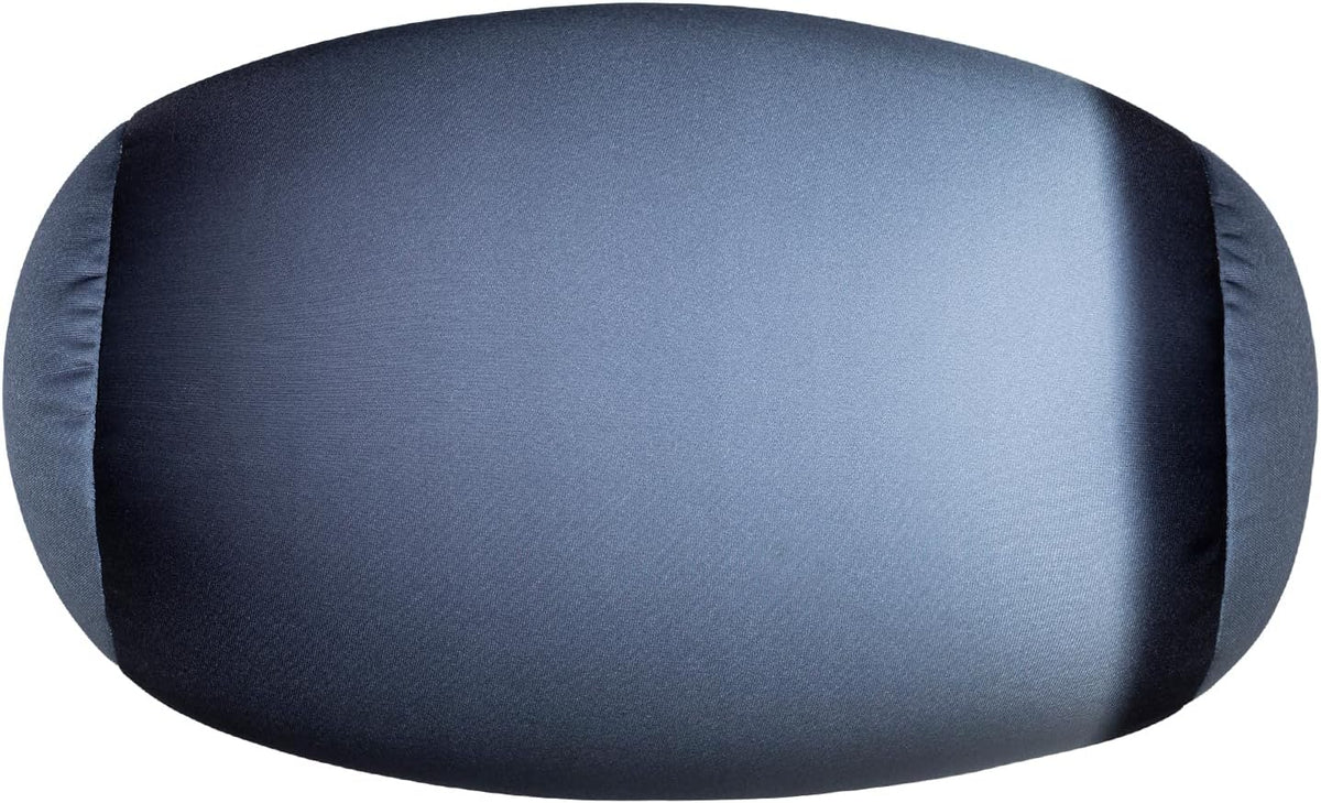 Squishy Microbead Neck Pillow, 7Inch x 12Inch Soft Travel Body Bed Pillow Bean Pillow for Kids Adult Chair Sleeping Car Seat, Fun Dormroom (Sky Blue)
