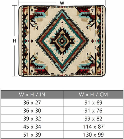 Western Aztec Magnetic Fireplace Cover Decorative Indoor For Brick Fireplace, Rustic Tribal Southwestern Boho Ethnic Insulation Fireplace Blocker Blanket Draft Stop Hot Heat Save Energy, 36"Wx27"H