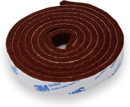 Self Adhesive Felt Furniture Pads: Furniture Sliders for Hardwood Floors, Chair Leg Floor Protectors, Heavy Duty Felt Strip Roll for All Hard Surfaces, 1/2" x 60" Roll, Beige
