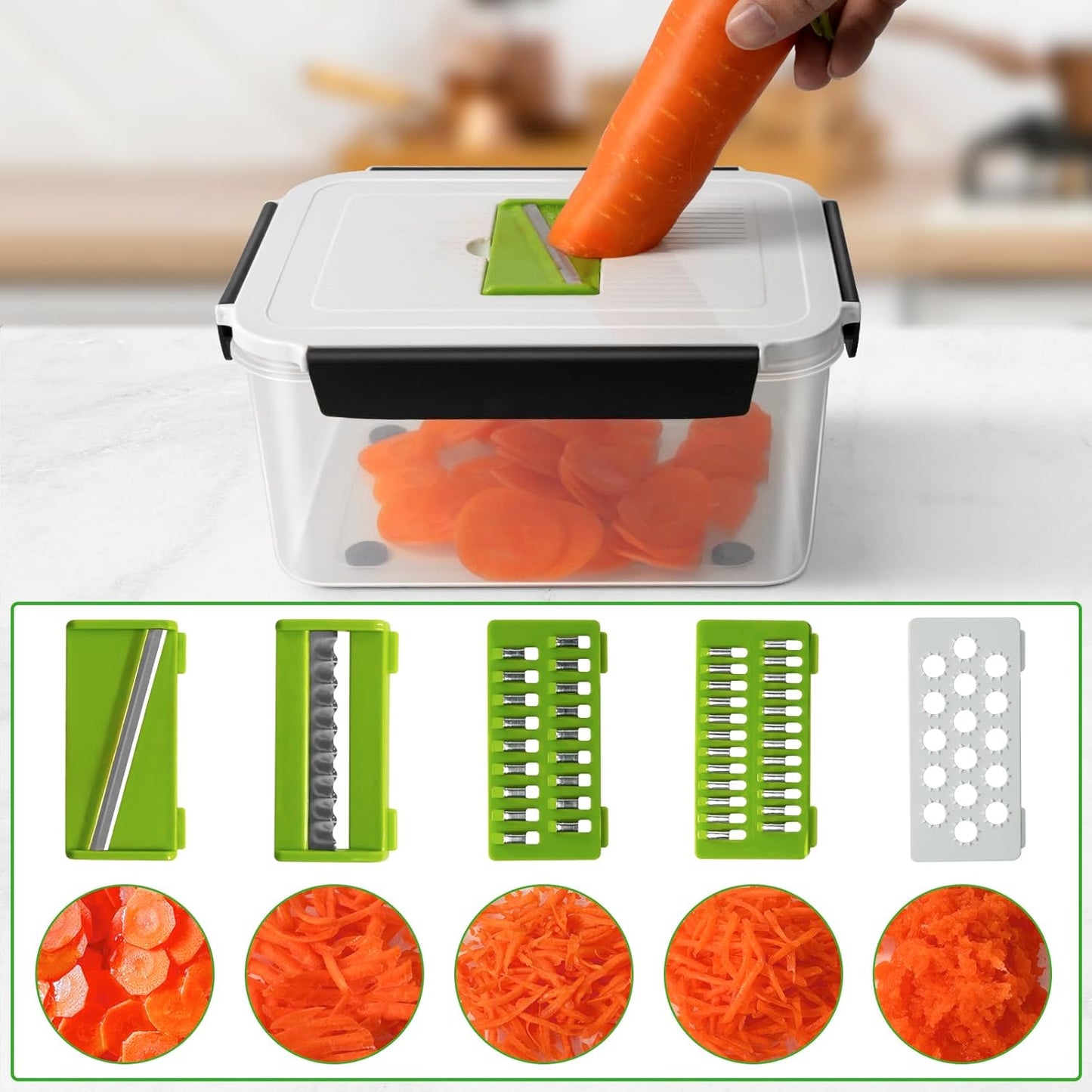 5 PCS Large Fruit storage Containers for Fridge ,Food Storage Containers | with Removable Colander Leakproof Dishwasher & Microwave safe Produce Containers Keep Fruits Vegetables Berry Fresh longer