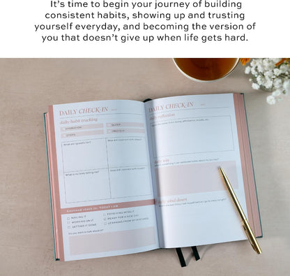Paper & Progress Wellness Journal – 12-Week Fitness & Self Care Journal for Women | Daily Habit Tracker, Meal Planner, Workout Log, Weekly Reflections & Mindset Coaching Prompts