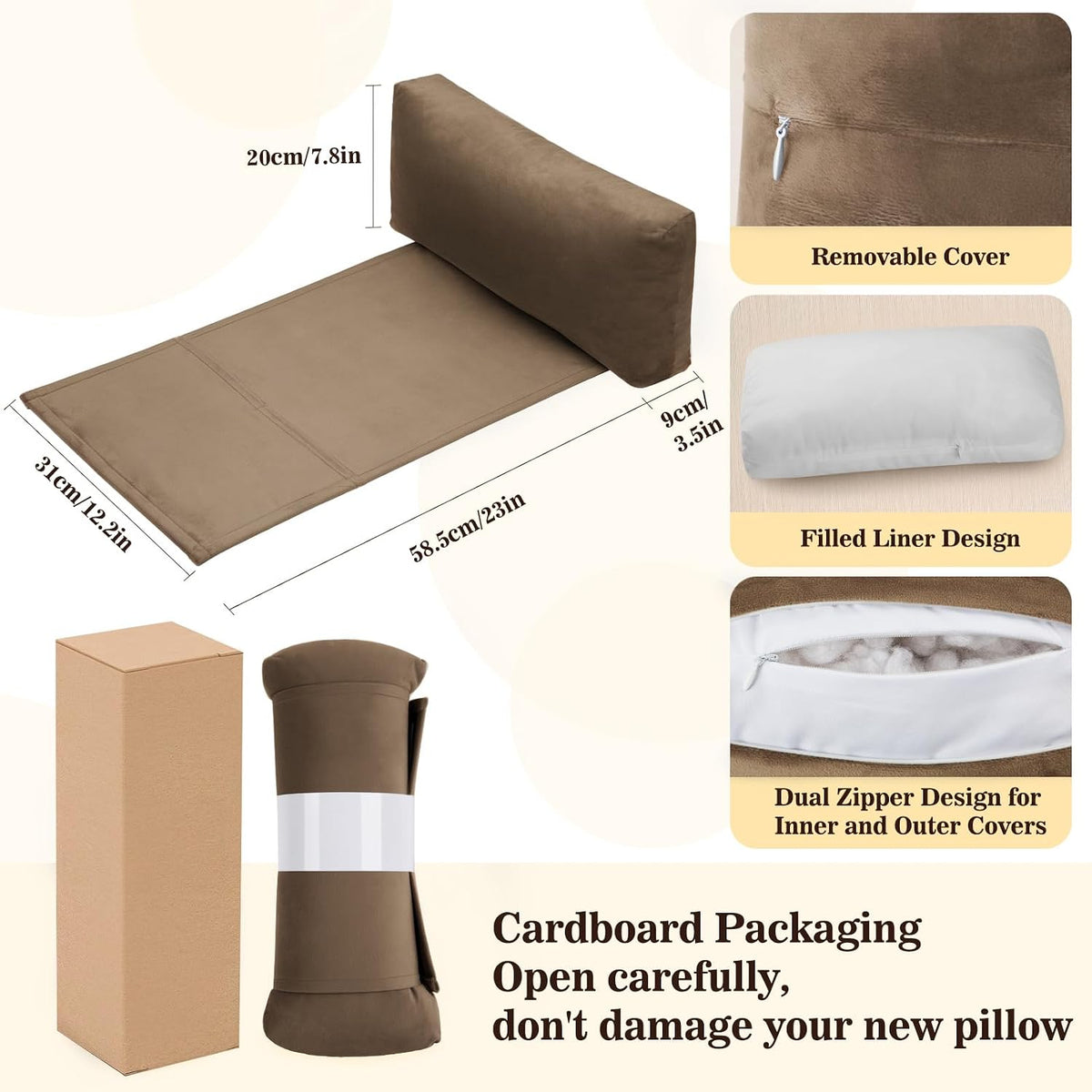 Recliner Headrest Pillow, Adjustable Comfort Neck & Head Support Pillow