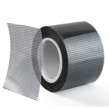 ACEBON Window Screen Repair Kit - 2"x80' Tape for Tears & Holes, Strong Adhesive Black Fiberglass Mesh