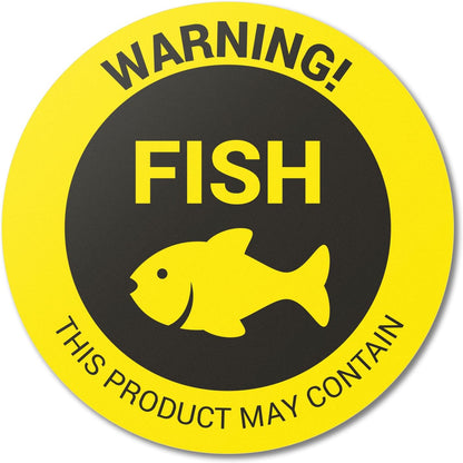Sesame Seeds Allergy Warning Stickers, 1.5 Inch Round, 300 Labels