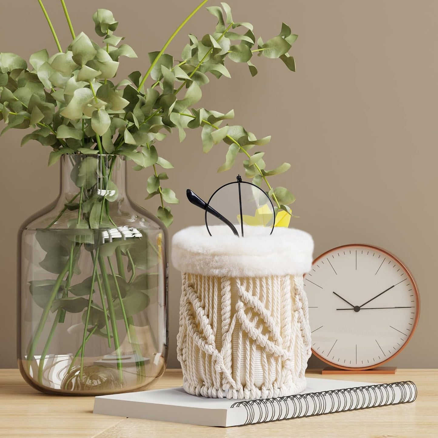 HOSROOME Glasses Holder for Nightstand Boho Decor Eyeglass Holder | for Office Desk Organizer Bedroom Home Decor